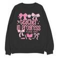 Women Teacher In Progress Coquette Pink Bow Future Teacher Unisex Sweatshirt, Future Teacher Gifts, trending gift