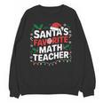 Xmas Lighting Santa's Favorite Math Teacher Christmas Unisex Sweatshirt, trending gift Xmas Lighting Santa's Favorite Math Teacher Christmas Unisex Sweatshirt, trending gift