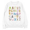 ABC Animals Alphabet Graphic Boys Girls Kindergarten Teacher Unisex Sweatshirt, trending gift