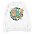 Back To School Groovy Teacher 1st First Grade Crew Squad Unisex Sweatshirt, Groovy Teacher Gifts, First Grade Teacher Gifts, trending gift