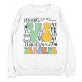 Braille Teacher Of The Visually Impaired Groovy VI Teacher Unisex Sweatshirt, Groovy Teacher Gifts, trending gift