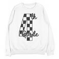 Checkered Fourth Grade Back To School Teachers Students Unisex Sweatshirt, trending gift Checkered Fourth Grade Back To School Teachers Students Unisex Sweatshirt, trending gift