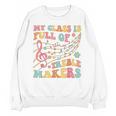 My Class Is Full Of Treble Makers Funny Music Teacher Groovy Men Women Girls Kids Unisex Sweatshirt, Groovy Teacher Gifts, trending gift