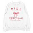 Coquette Bow Paraprofessional School Para Squad Teacher Aide Unisex Sweatshirt, trending gift Coquette Bow Paraprofessional School Para Squad Teacher Aide Unisex Sweatshirt, trending gift