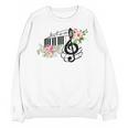 Cut Music Teacher Shirt With a Piano Keys Notes And Flowers Unisex Sweatshirt, trending gift Cut Music Teacher Shirt With a Piano Keys Notes And Flowers Unisex Sweatshirt, trending gift