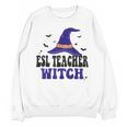 ESL Teacher Witch Halloween Matching Group Costume Unisex Sweatshirt, Esl Teacher Gifts, trending gift ESL Teacher Witch Halloween Matching Group Costume Unisex Sweatshirt, Esl Teacher Gifts, trending gift