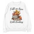 Fall In Love With Reading Book Autumn Teachers Pumpkins Unisex Sweatshirt, trending gift Fall In Love With Reading Book Autumn Teachers Pumpkins Unisex Sweatshirt, trending gift