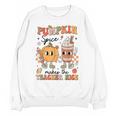 Groovy Pumpkin Spice Makes Teacher Nice Fall Thanksgiving Unisex Sweatshirt, Groovy Teacher Gifts, trending gift Groovy Pumpkin Spice Makes Teacher Nice Fall Thanksgiving Unisex Sweatshirt, Groovy Teacher Gifts, trending gift