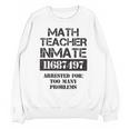 Halloween Math Teacher Prisoner Costume Unisex Sweatshirt, trending gift Halloween Math Teacher Prisoner Costume Unisex Sweatshirt, trending gift