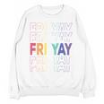 Happy Fri Yay Teacher Friday Saying Unisex Sweatshirt, trending gift Happy Fri Yay Teacher Friday Saying Unisex Sweatshirt, trending gift