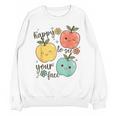 Happy To See Your Face Teacher Apple Unisex Sweatshirt, trending gift Happy To See Your Face Teacher Apple Unisex Sweatshirt, trending gift