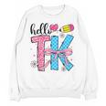 Hello TK Transitional Kindergarten Back To School Teacher Unisex Sweatshirt, trending gift Hello TK Transitional Kindergarten Back To School Teacher Unisex Sweatshirt, trending gift