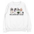 Inclusion Isn't Scary Boo Ghost Halloween Sped Teacher Unisex Sweatshirt, trending gift Inclusion Isn't Scary Boo Ghost Halloween Sped Teacher Unisex Sweatshirt, trending gift