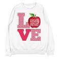 Love Kindergarten Cute Apple School Teacher Unisex Sweatshirt, trending gift Love Kindergarten Cute Apple School Teacher Unisex Sweatshirt, trending gift