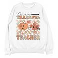 One Thankful Teacher Thanksgiving Groovy Fall Autumn Teacher Unisex Sweatshirt, Groovy Teacher Gifts, trending gift One Thankful Teacher Thanksgiving Groovy Fall Autumn Teacher Unisex Sweatshirt, Groovy Teacher Gifts, trending gift