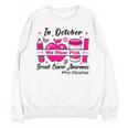 Pre-k Teacher In October We Wear Pink Breast Cancer Unisex Sweatshirt, trending gift Pre-k Teacher In October We Wear Pink Breast Cancer Unisex Sweatshirt, trending gift