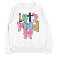 Lets Read Reading Teacher Back To School Literacy Pencil Bow Unisex Sweatshirt, trending gift Lets Read Reading Teacher Back To School Literacy Pencil Bow Unisex Sweatshirt, trending gift