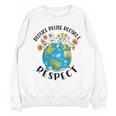 Reduce Reuse Recycle Respect Earth Day Teacher Girl Women Unisex Sweatshirt, trending gift