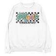 Retro Checkered Music Therapist Squad Music Therapy Teacher For Men Women Unisex Sweatshirt, trending gift