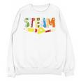 Steam Teacher Science Tech Engineering Arts Maker Unisex Sweatshirt, Science Teacher Gifts, trending gift