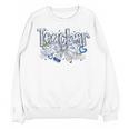 Teacher Blue Chinoiserie Coquette Bow Heart Teacher Life Unisex Sweatshirt, trending gift Teacher Blue Chinoiserie Coquette Bow Heart Teacher Life Unisex Sweatshirt, trending gift