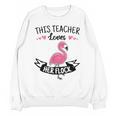 This Teacher Loves Her Flock Cute Flamingo Teacher Unisex Sweatshirt, trending gift This Teacher Loves Her Flock Cute Flamingo Teacher Unisex Sweatshirt, trending gift