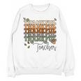 Thankful Teacher Thanksgiving Fall Pumpkin Turkey Unisex Sweatshirt, trending gift
