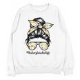 History Teacher Messy Bun Life Hair Glasses Unisex Sweatshirt, History Teacher Gifts, trending gift History Teacher Messy Bun Life Hair Glasses Unisex Sweatshirt, History Teacher Gifts, trending gift