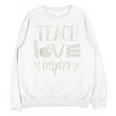 Vintage Teach Love Inspire Red For Ed Teacher Supporter Men Women Girls Kids Unisex Sweatshirt, trending gift Vintage Teach Love Inspire Red For Ed Teacher Supporter Men Women Girls Kids Unisex Sweatshirt, trending gift