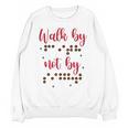 Visually Impaired Teacher Braille Bible Verse Walk By Faith Unisex Sweatshirt, trending gift Visually Impaired Teacher Braille Bible Verse Walk By Faith Unisex Sweatshirt, trending gift