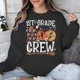 1st Grade Boo Crew Cute Ghost Halloween Teacher Kids Unisex Sweatshirt, funny design