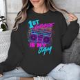 1st Grade Is My Jam Vintage 80s 80's Teacher Student Retro Unisex Sweatshirt, funny design 1st Grade Is My Jam Vintage 80s 80's Teacher Student Retro Unisex Sweatshirt, funny design
