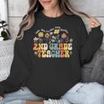 2nd Second Grade Teacher Appreciation Teaching Wildflowers Unisex Sweatshirt, 2nd Grade Teacher Gifts, funny design 2nd Second Grade Teacher Appreciation Teaching Wildflowers Unisex Sweatshirt, 2nd Grade Teacher Gifts, funny design