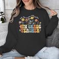 4th Fourth Grade Teacher Appreciation Teaching Wildflowers Unisex Sweatshirt, 4th Grade Teacher Gifts, funny design 4th Fourth Grade Teacher Appreciation Teaching Wildflowers Unisex Sweatshirt, 4th Grade Teacher Gifts, funny design