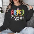 4th Grade Rocks ABCD Back To School Rock Teachers Unisex Sweatshirt, funny design