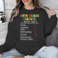 5th Grade Teacher Report Card Appreciation Men Women Unisex Sweatshirt, funny design