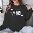 67 Meme Square Root 4489 Slang Math Teacher Men Women Unisex Sweatshirt, funny design