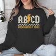 ABCD Kindergarten Rocks Pencil Lightning Students Teachers Unisex Sweatshirt, funny design
