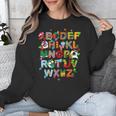 ABCs Learning Kindergarten Teacher Christmas Lights Alphabet For Men Women Kids Unisex Sweatshirt, funny design
