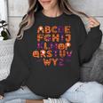 ABCs Learning Kindergarten Teacher Halloween Alphabet Unisex Sweatshirt, funny design ABCs Learning Kindergarten Teacher Halloween Alphabet Unisex Sweatshirt, funny design