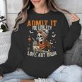 Admit It You Low Key Love Art Bruh Halloween Art Teacher Unisex Sweatshirt, funny design
