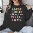 Alphabet ABC Elemeno Teacher Student Back To School Unisex Sweatshirt, funny design