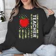 American Flag Camouflage Teacher Patriotic 4th Of July Unisex Sweatshirt, funny design