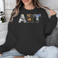 Art Artist Painting Teacher T Shirt Mona Lisa Great Wave For Men Women Unisex Sweatshirt, funny design
