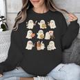 Art Teacher Ghost Halloween Artists Painter Teacher Spooky Unisex Sweatshirt, funny design