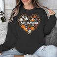 Art Teacher Heart Autumn Thanksgiving Kids Unisex Sweatshirt, funny design Art Teacher Heart Autumn Thanksgiving Kids Unisex Sweatshirt, funny design
