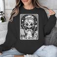Artist Tarot Card Skeleton Painter Art Teacher Witchy Unisex Sweatshirt, funny design