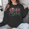 ASL Christmas Buffalo Plaid Teacher American Sign Language Unisex Sweatshirt, funny design