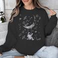 Astronaut Purple Moon Swing NASA Space Science Teacher Unisex Sweatshirt, Science Teacher Gifts, funny design