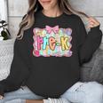 Back To School Pre-K Preppy Teacher Girl Unisex Sweatshirt, funny design